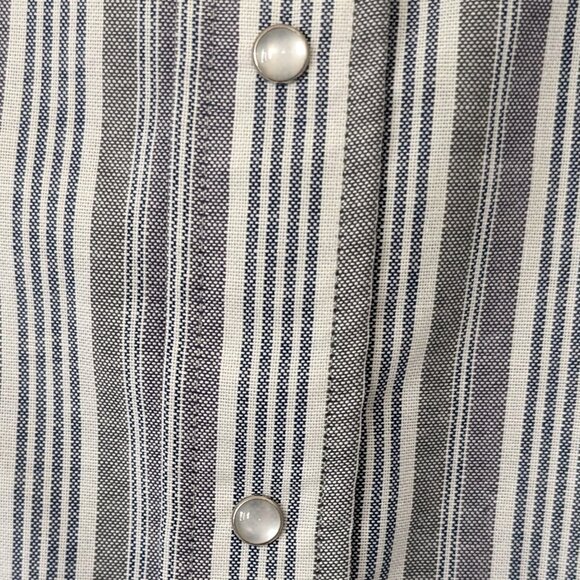 RUDDOCK Shirt Men's 17 Classic Fit Multicolor Striped Western Snap Short Sleeve - Picture 4 of 11